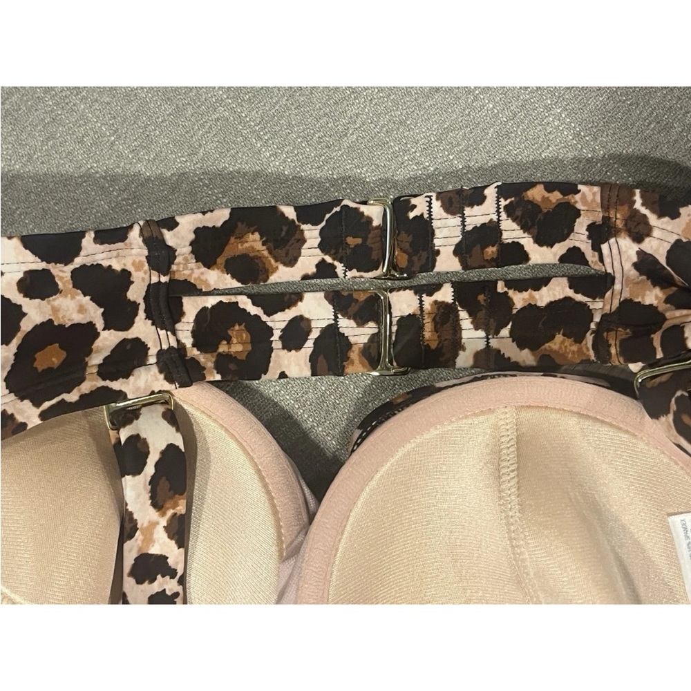 Kona Sol Leopard Print Swim Top - Picture 6 of 6